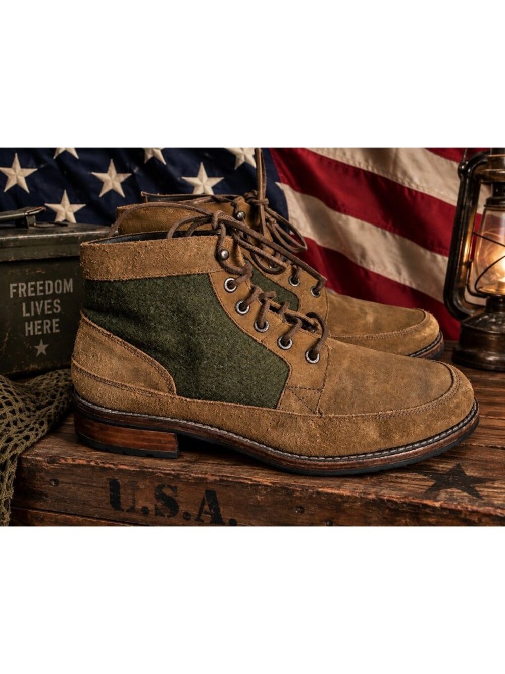 Wolverine 1000 Mile x Veterans Boot Coyote Fleshed-out Leather w/Wool Sz 11 D